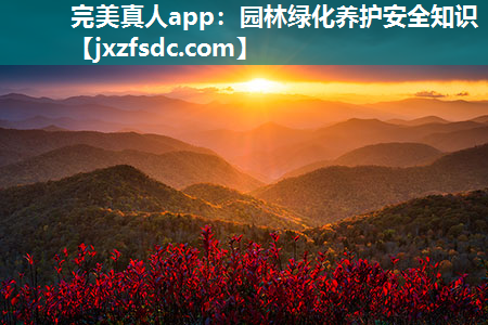 完美真人app：园林绿化养护安全知识